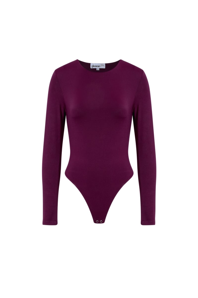 Nylon Shapewear Bodysuit Solid color Basic All Fit  Clothes