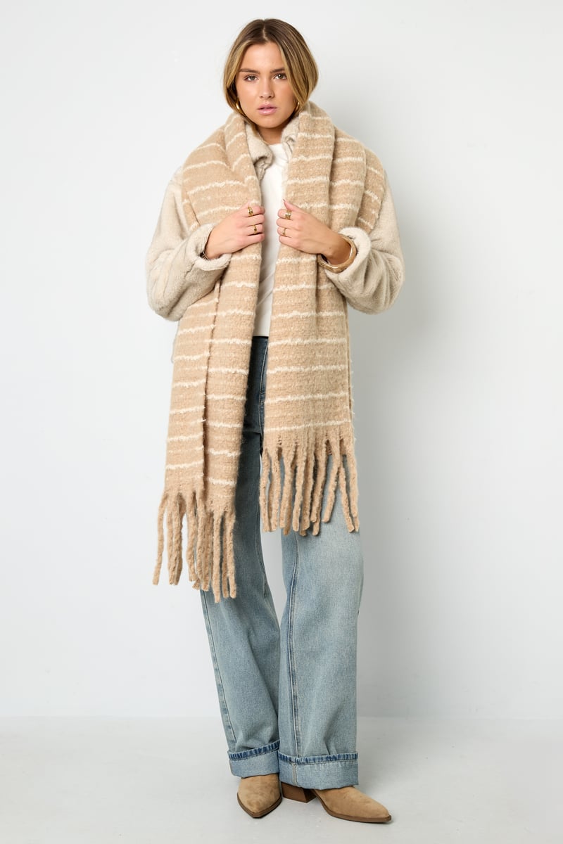 Winter scarves Strip Casual Polyester Daily