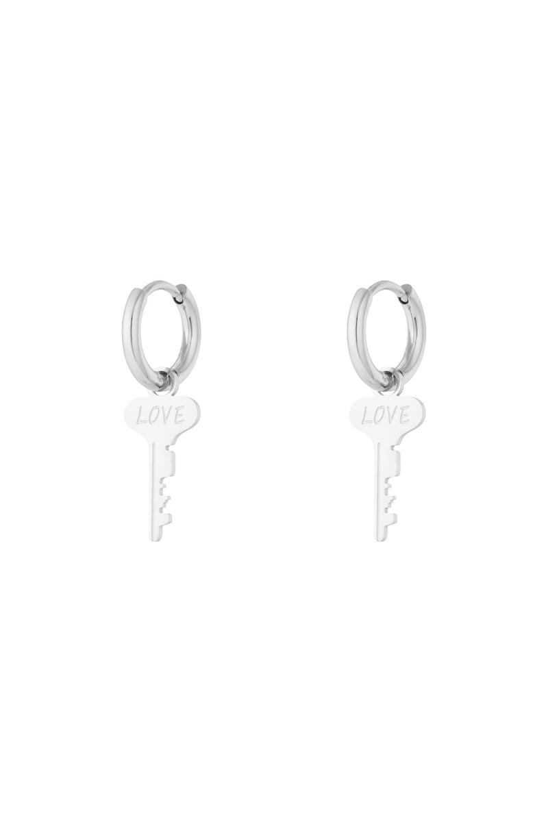 Key to love earrings