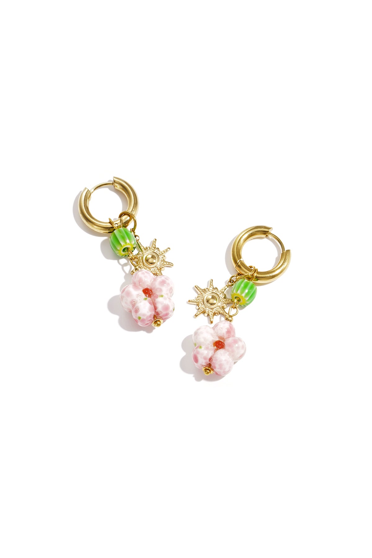 Stainless Steel Drop Earrings Flower Simple Daily Romantic Series Women's jewelry