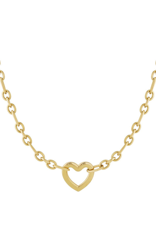 GOLDEN CHAIN HEART - KETTING
