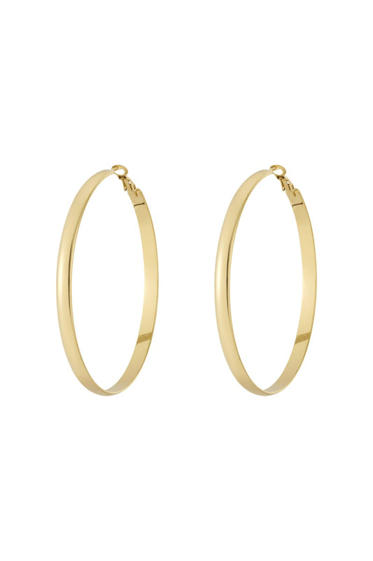 Basic Hoop earrings think L