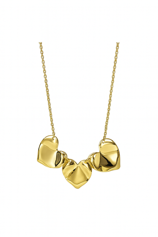 TRIPLE BIG HEARTS - KETTING