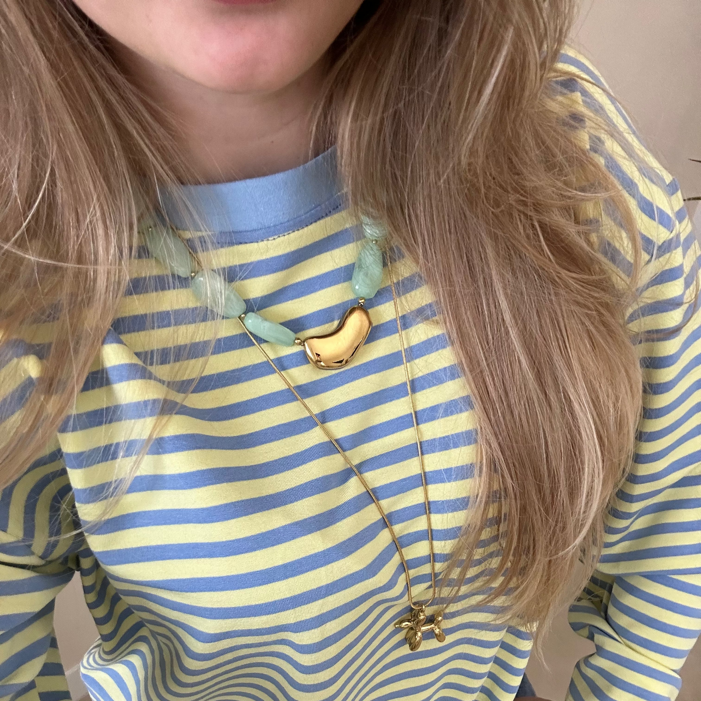 Shirt lange mouw gestreept