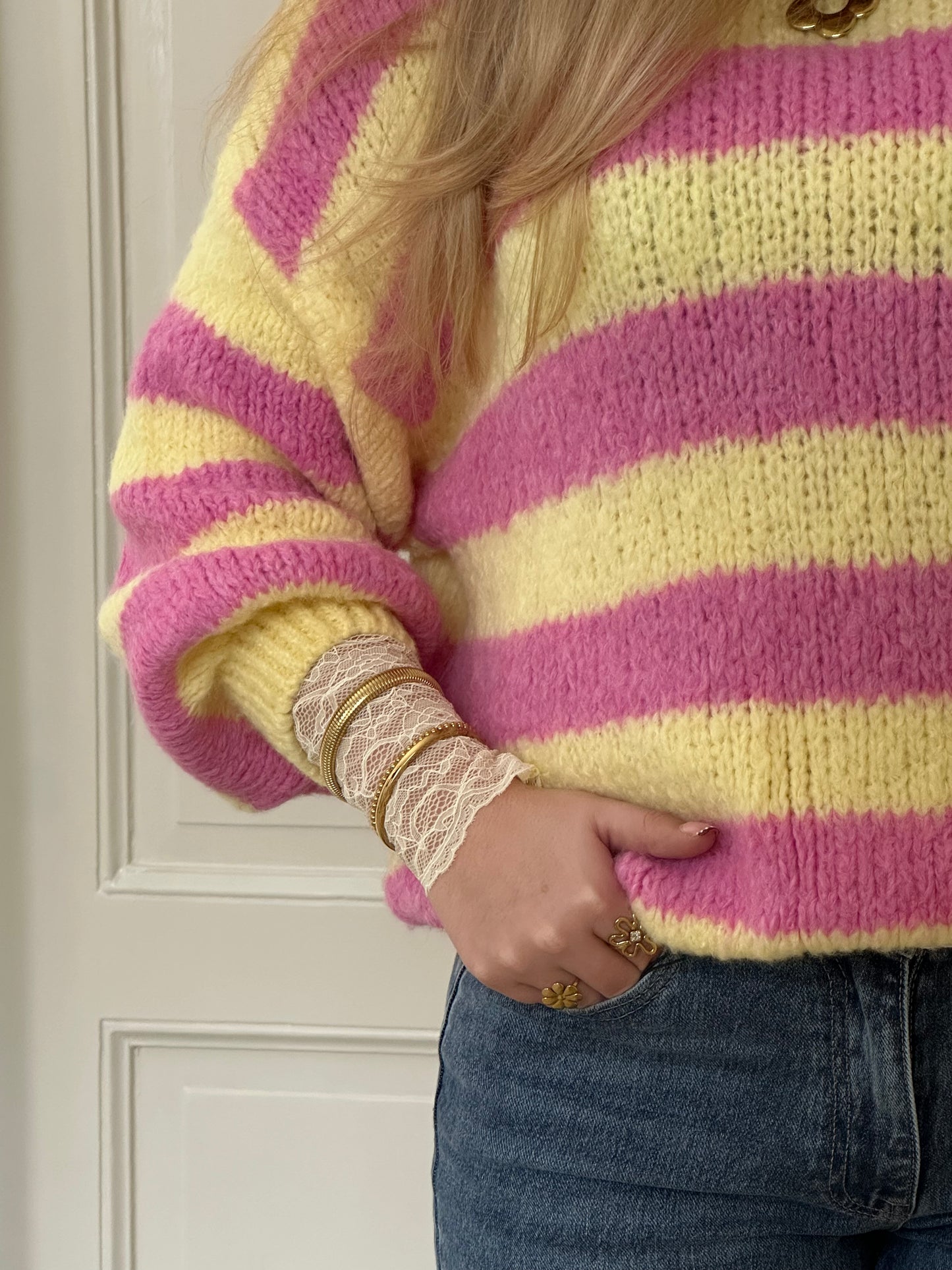 Trui gestreept one size