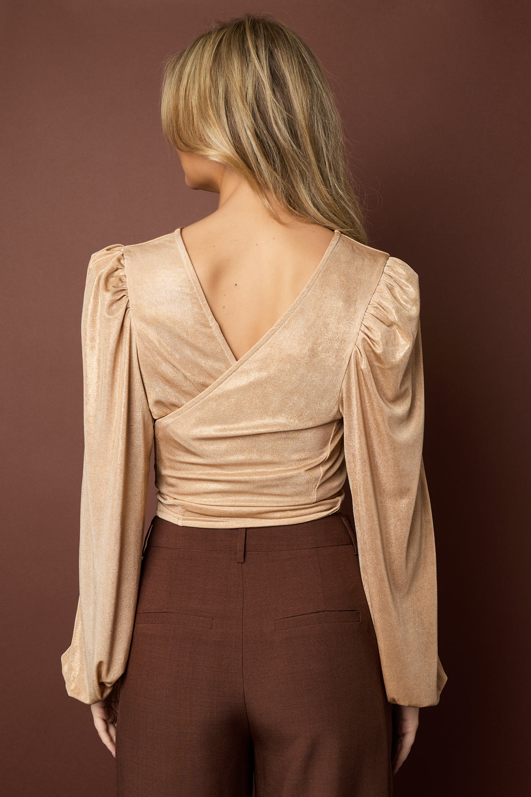 Polyester fiber (polyester) Long sleeve tops Solid color Sexy Fall/Winter  Clothes