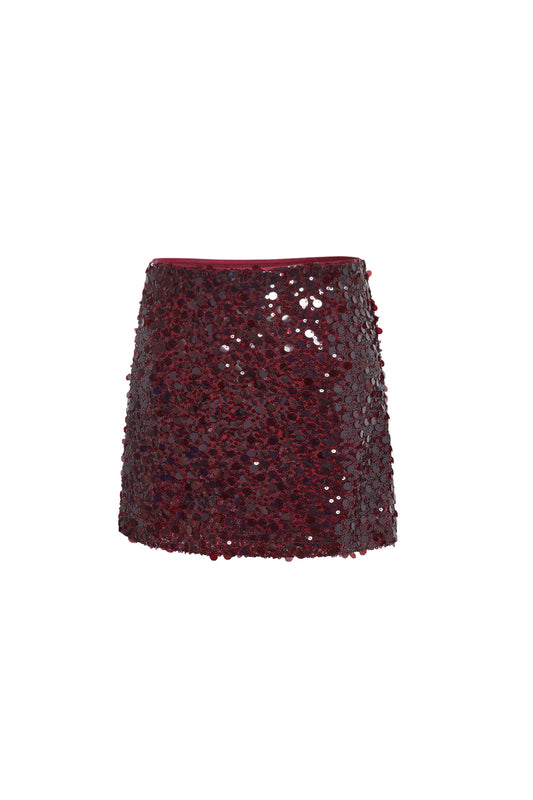 Polyester fiber (polyester) Mini skirts Sequins Elegant Fall/Winter  Clothes