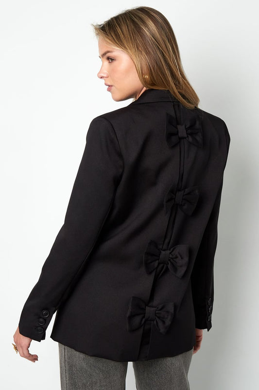 Blazer with bow - Black