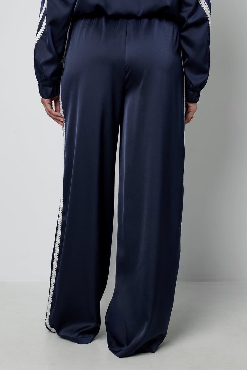 Satin Look Sporty Pants