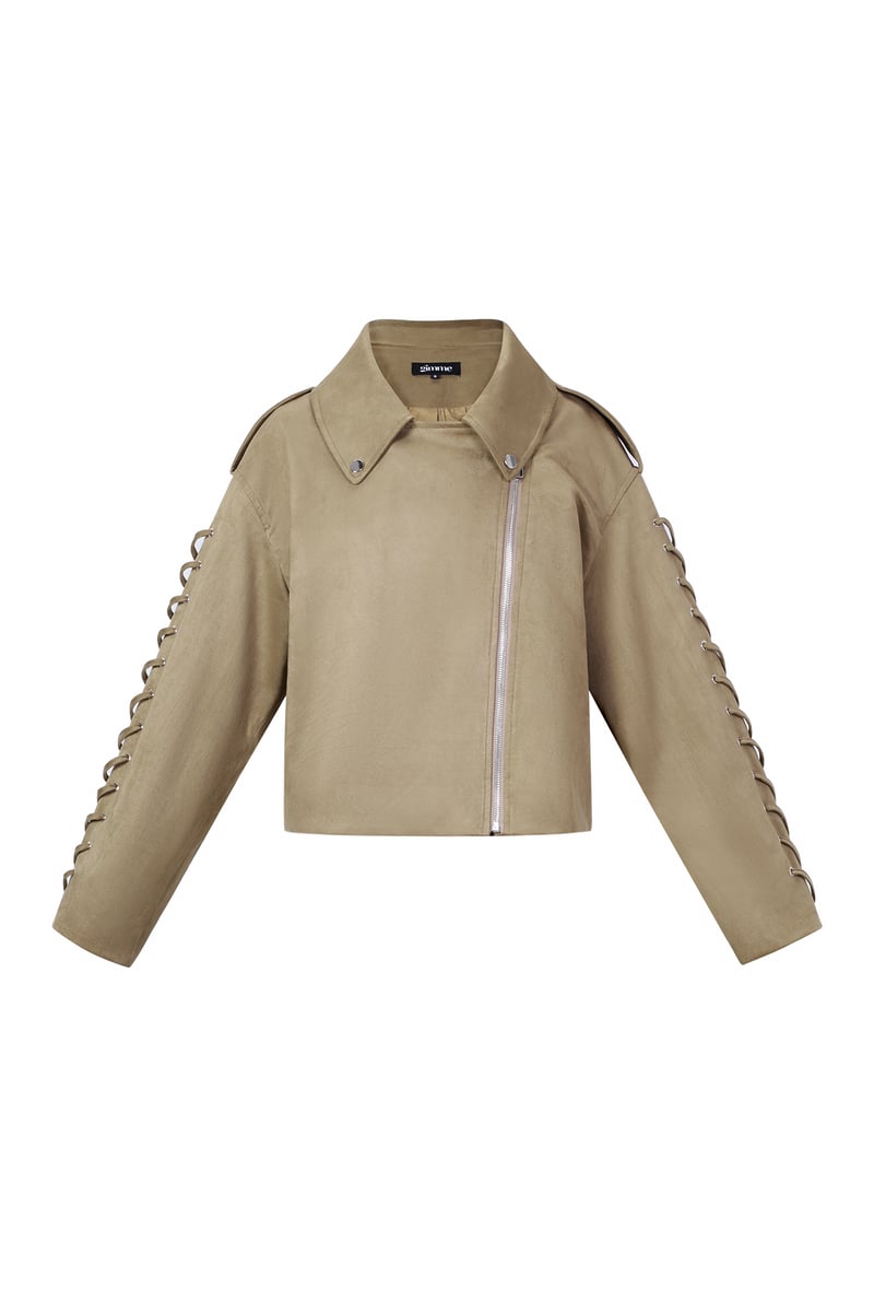Laced Suede Jacket