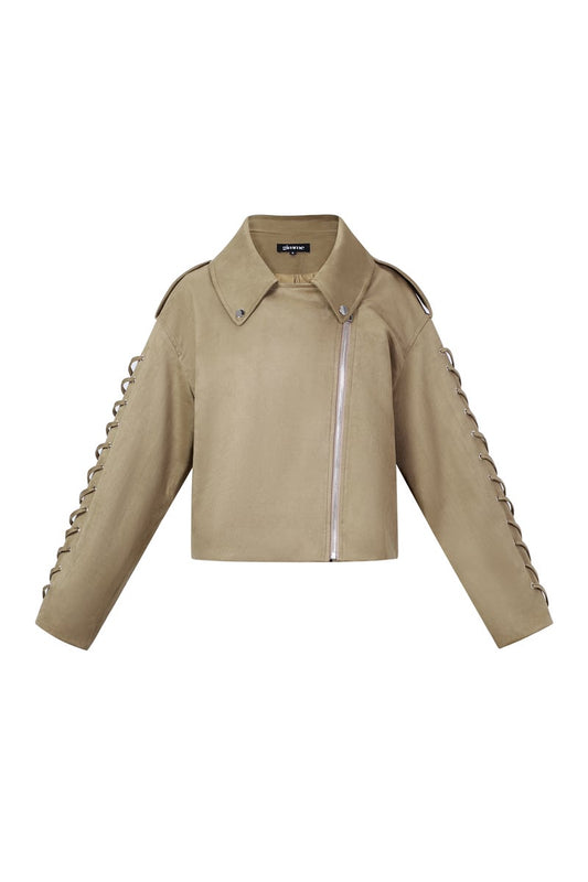 Laced Suede Jacket