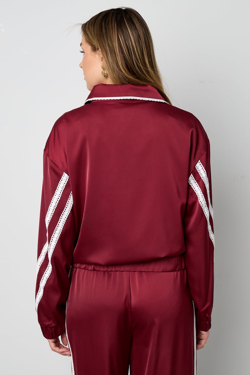 Satin Look Sporty Jacket