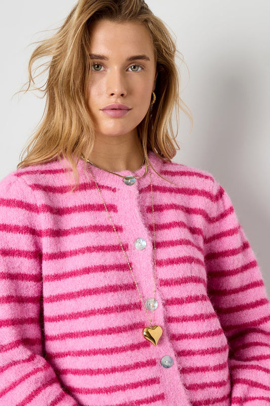 Stainless Steel Long Necklaces Heart Casual Daily Simple Series Women's jewelry