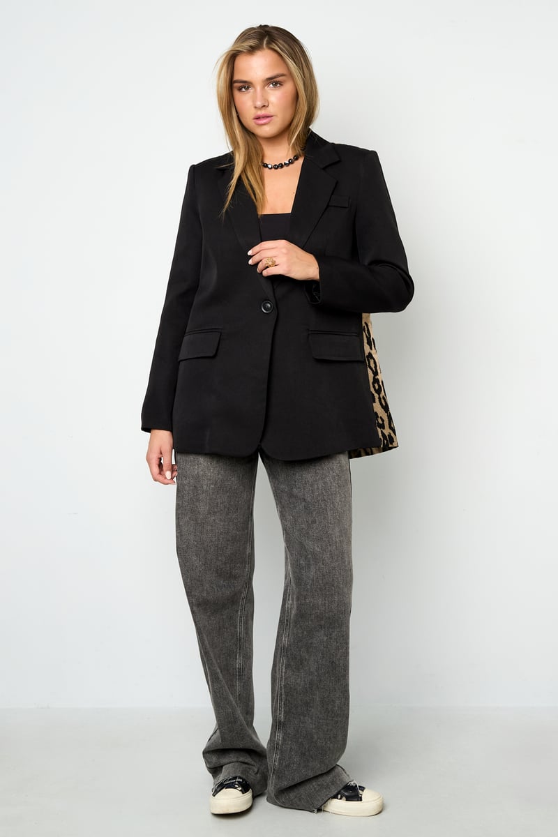 Leopard A Symetric Blazer