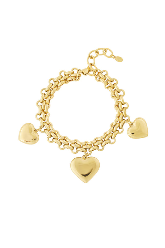 Gold Bracelet Heart - Armband