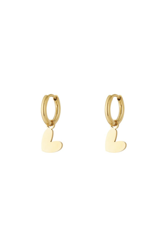 PURE HART OORELLEN - GOUDEN OORBELLEN