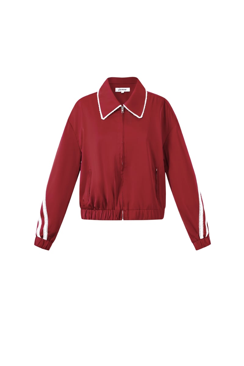 Satin Look Sporty Jacket