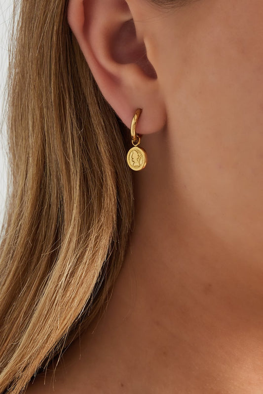 Muse coins earrings