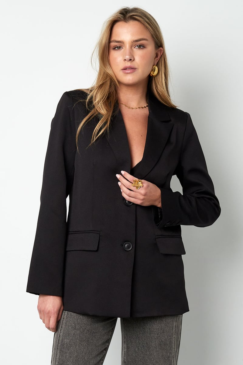 Blazer with bow - Black